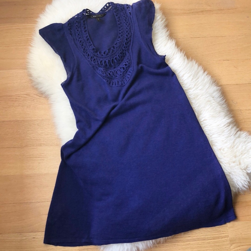 BCBGMAXAZRIA purple A-line dress